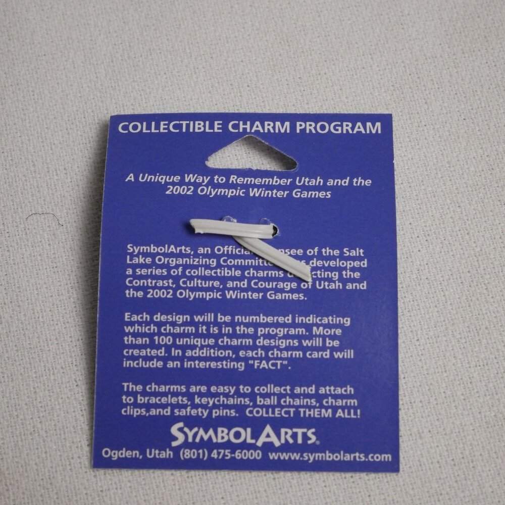 Salt Lake 2002 Olympic Winter Games Logo Collectible Charm - Charm #1 - Picture 2 of 3